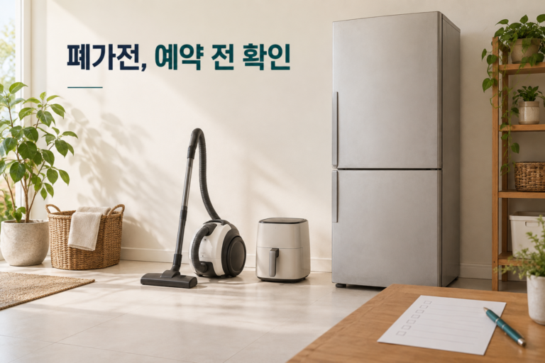 폐가전 무상수거, 한 개도 될까? 품목과 배출 조건 확인법