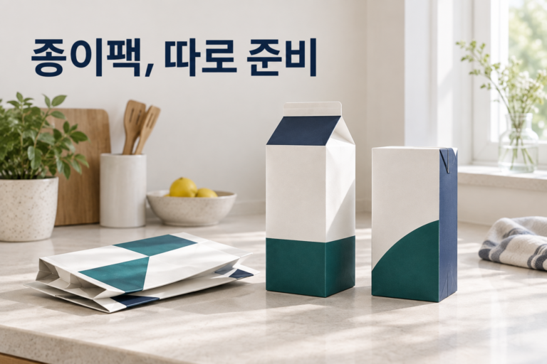 우유팩과 두유팩은 어디에 버릴까? 종이팩 분리배출 순서